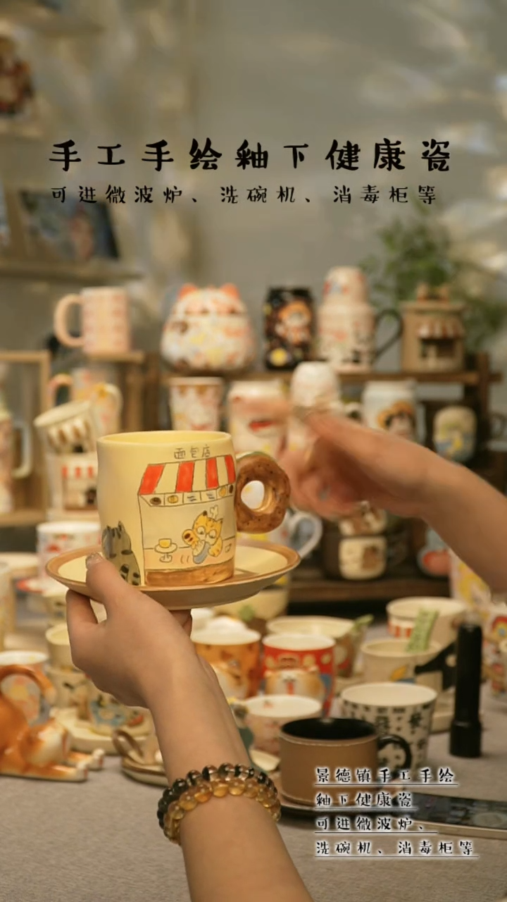 【闪购商品】杯陶瓷高温釉下彩瓷&A772