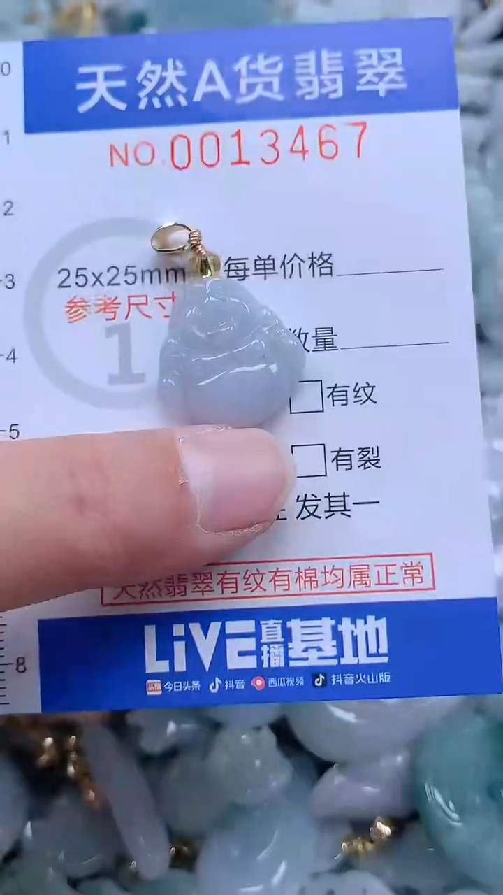 翡翠未镶嵌吊坠(不含链)1