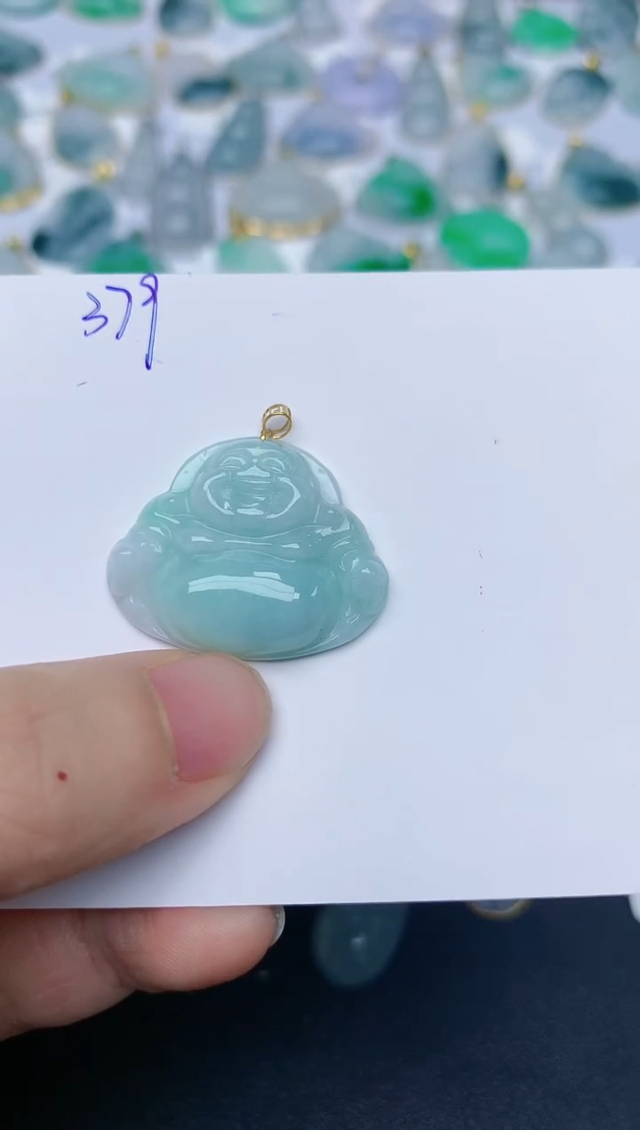 【闪购商品】翡翠颈饰18K金镶嵌天然翡翠A货    379