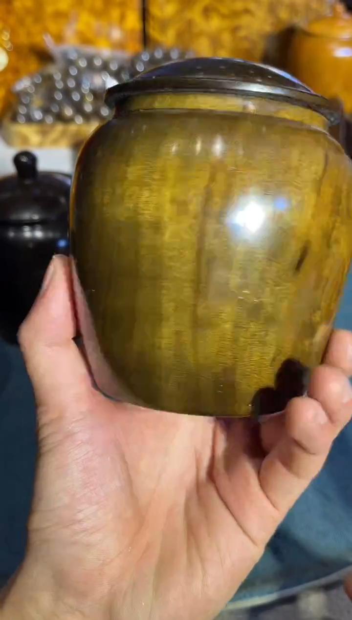 乌木类成套家具乌木茶叶罐 8