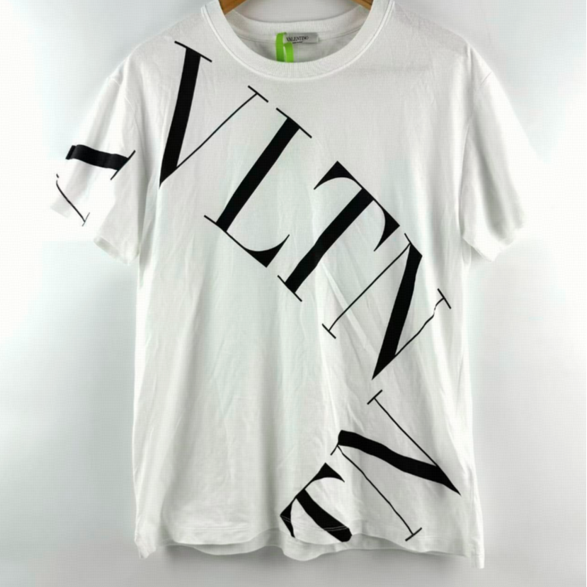 未使用 Valentino/华伦天奴  字母印花短袖T恤 白黑/S