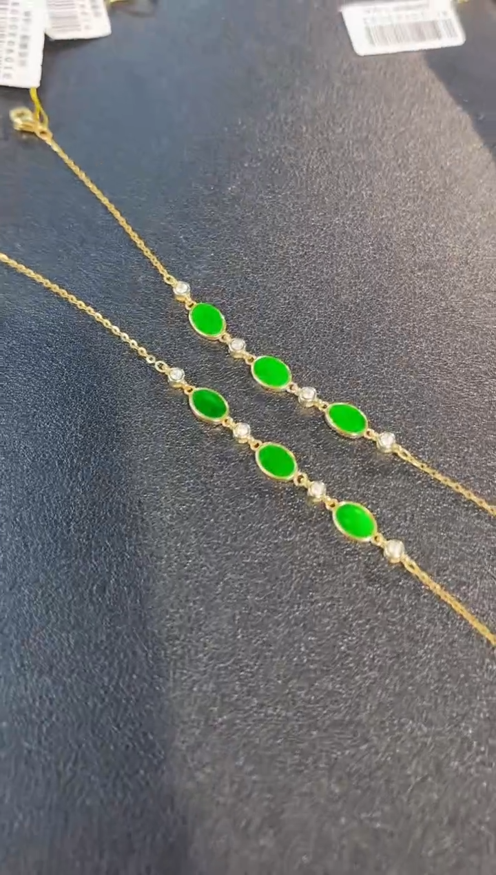 【闪购商品】翡翠手链银S925镶嵌缅料A货/支持复检/一件