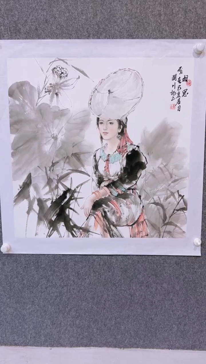 【闪购商品】绘画贺润川-4平尺-国画作品 红