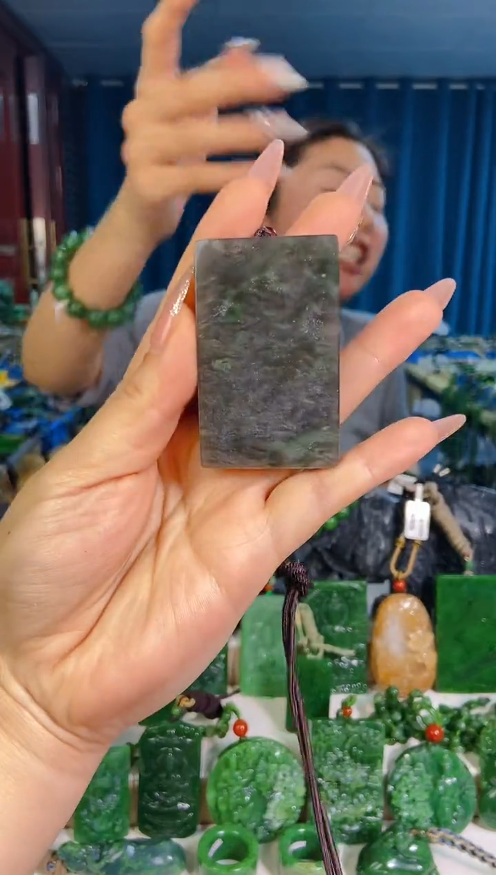 和田玉未镶嵌挂件1