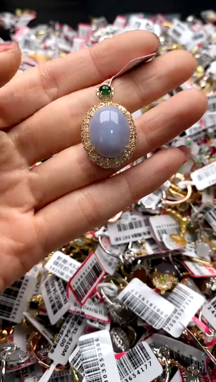 【闪购商品】翡翠戒指银S925镶嵌222222222     0