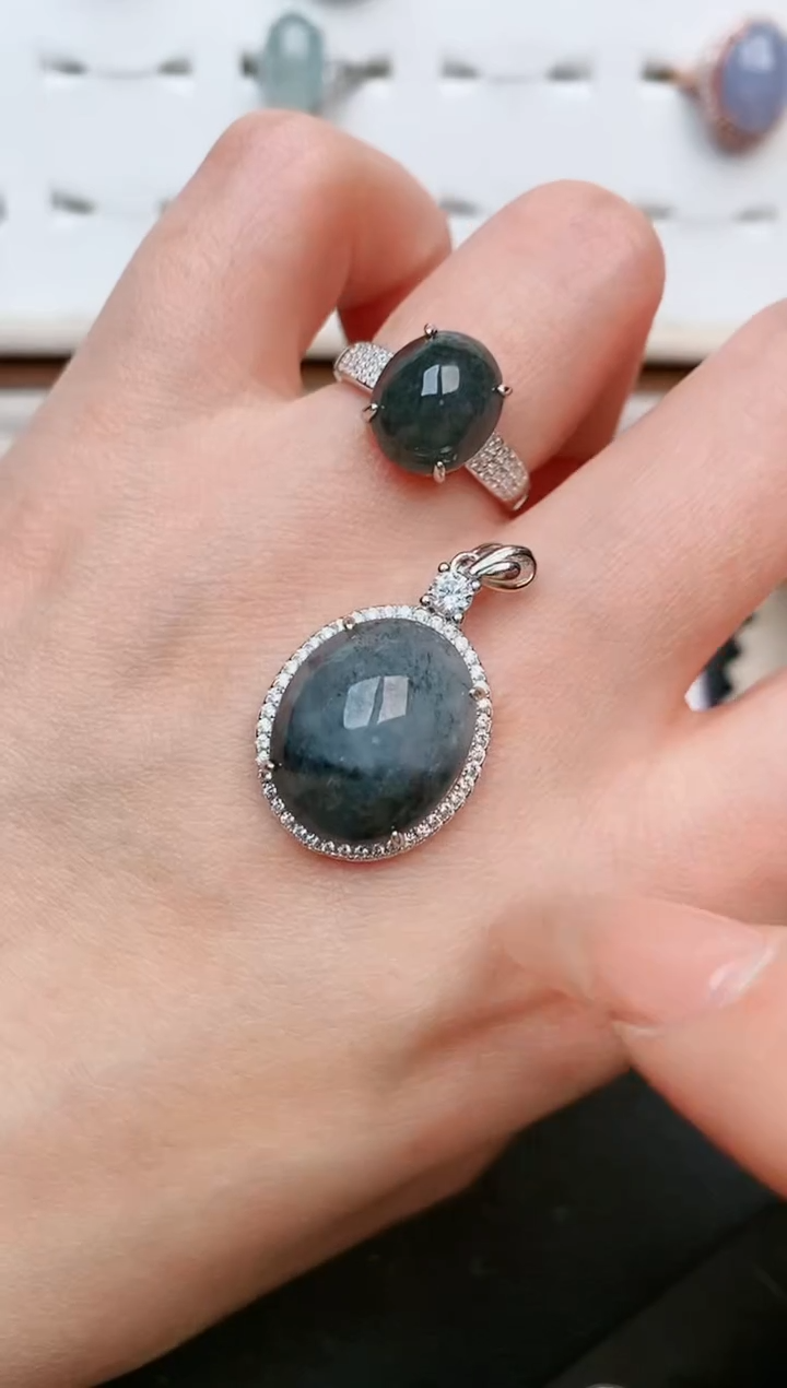 【闪购商品】翡翠戒指银S925镶嵌.....