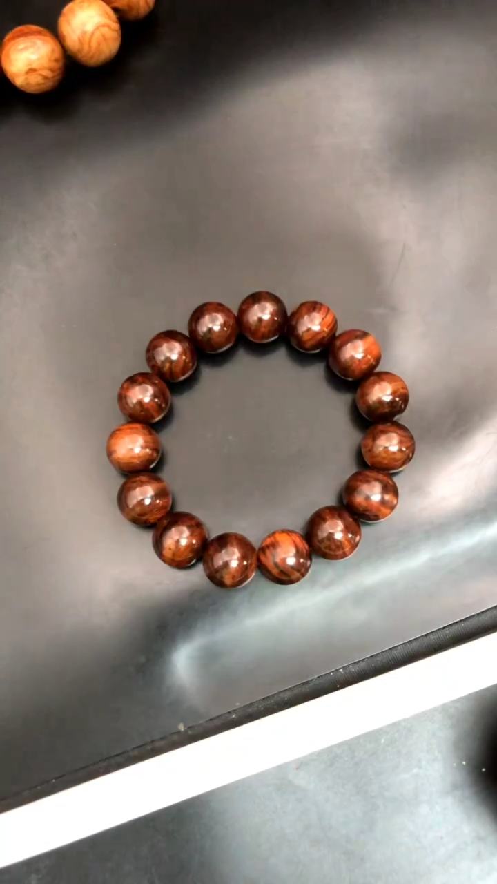 手串/手链黄花梨/降香黄檀海黄野油1.5虎皮纹福利手串