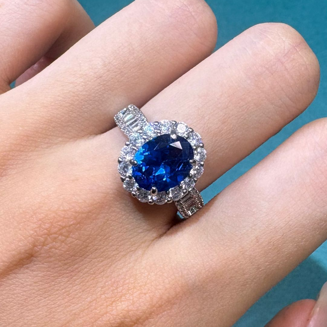 《高端定制》高贵奢藏级蓝宝石戒指991