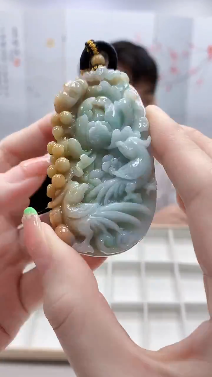 未镶嵌定制翡翠5060ry-毛货挂件98