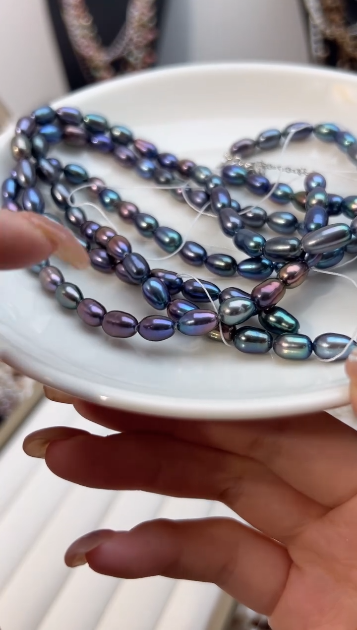 未镶嵌淡水珍珠福利强光*莫兰迪项链（无核6mm）