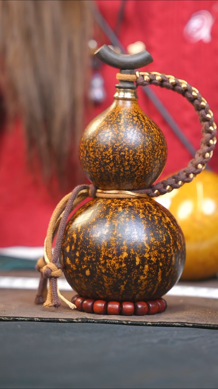 【闪购商品】WP345大漆酒葫芦不包手串及旋转底座