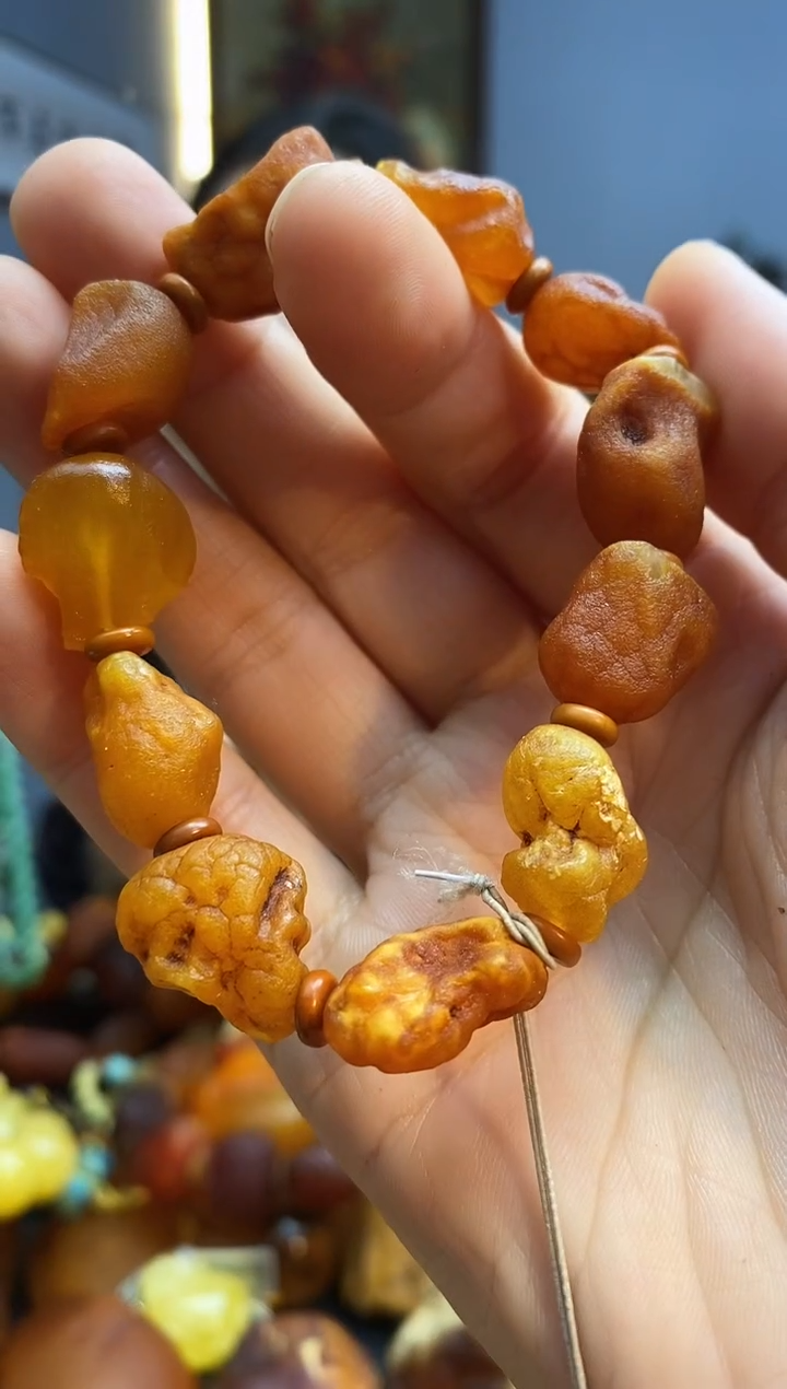 手链琥珀未镶嵌手串