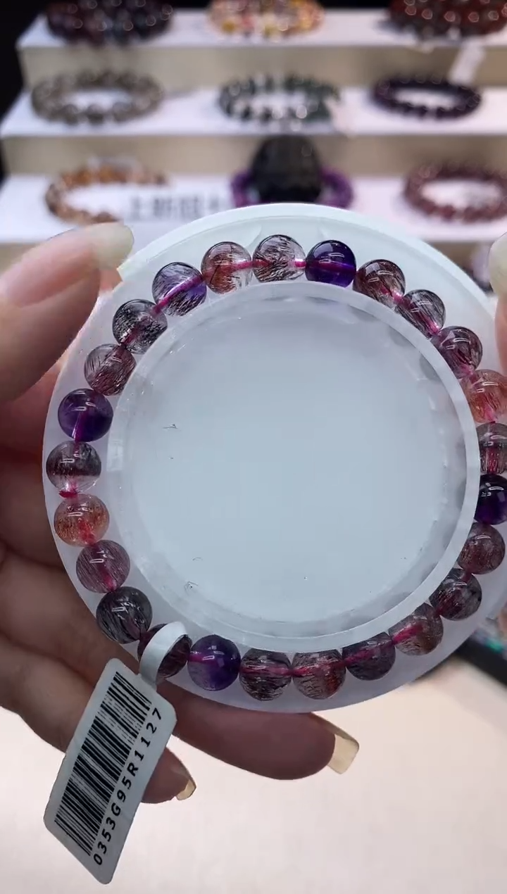 【闪购商品】水晶手链未镶嵌黑加仑超七7m+