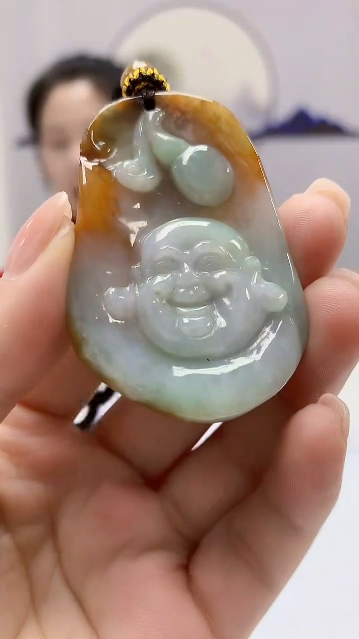 【闪购商品】定制翡翠未镶嵌4902ms-毛货106佛