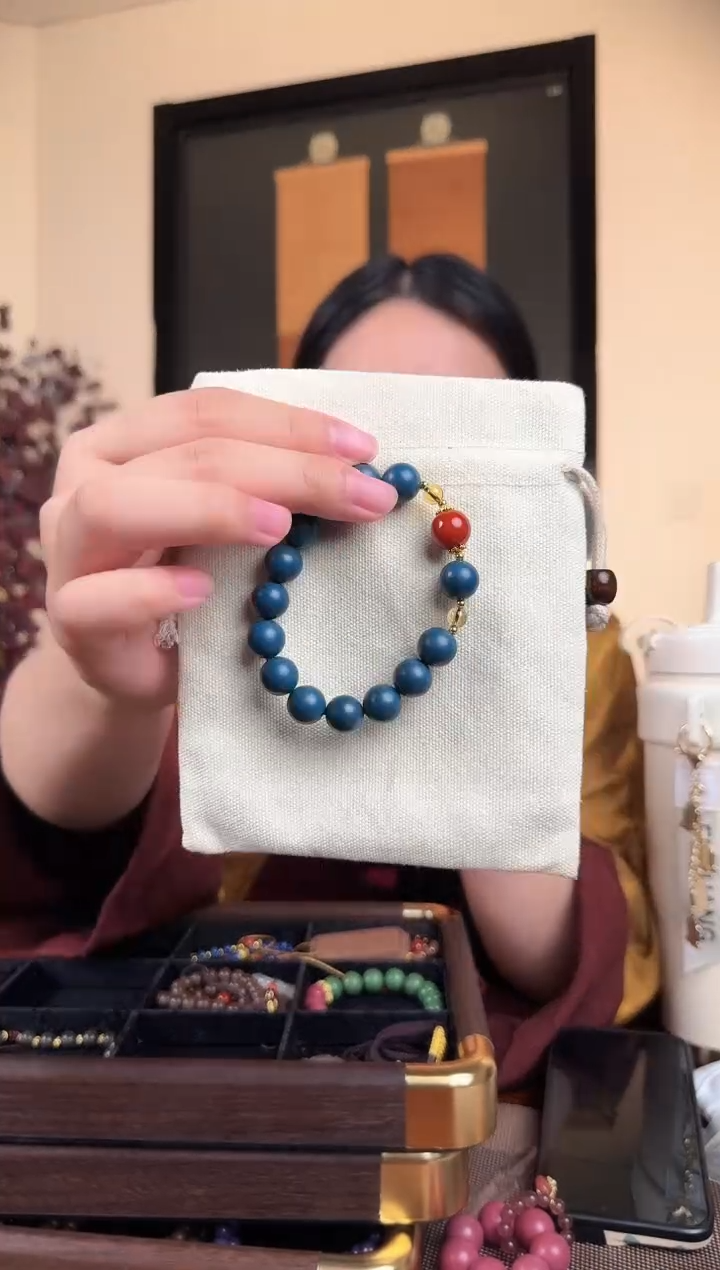 泥塑芳华碧城12mm设计款手串