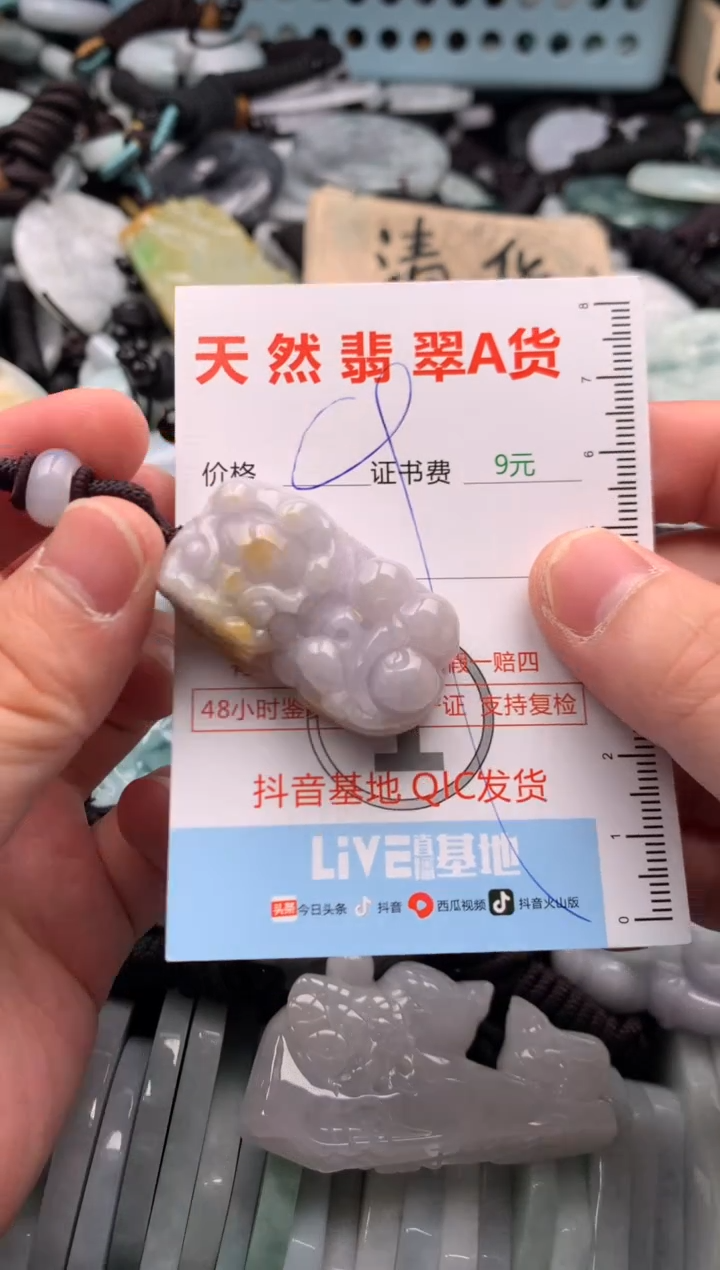 翡翠未镶嵌吊坠(不含链)1