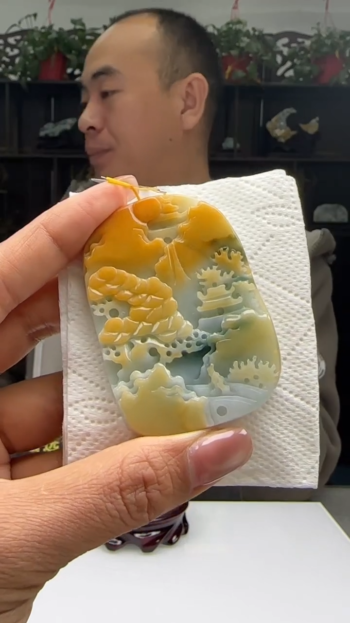 【闪购商品】翡翠颈饰未镶嵌天然翡翠A货吊坠