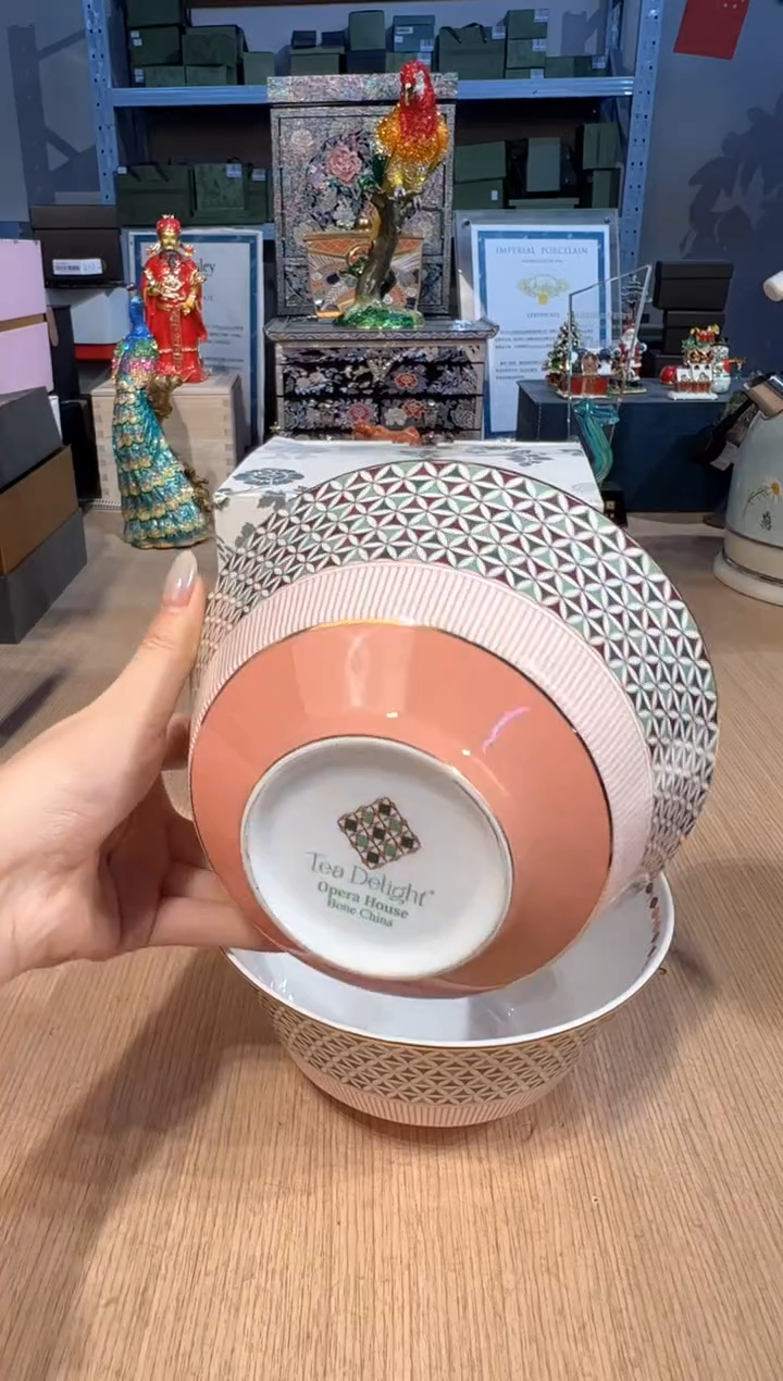 【闪购商品】杯169歌剧院面碗套二（粉）