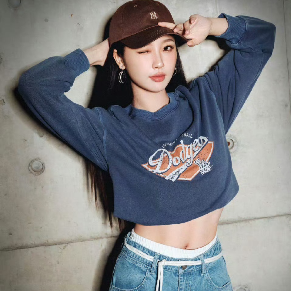 MLB圆领卫衣男装女装2025新款运动休闲服时尚情侣套头衫3AMTV0751