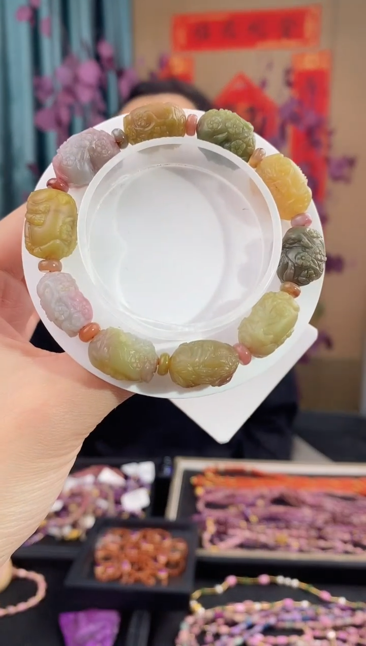 【闪购商品】玛瑙/玉髓手串未镶嵌828盐源玛瑙