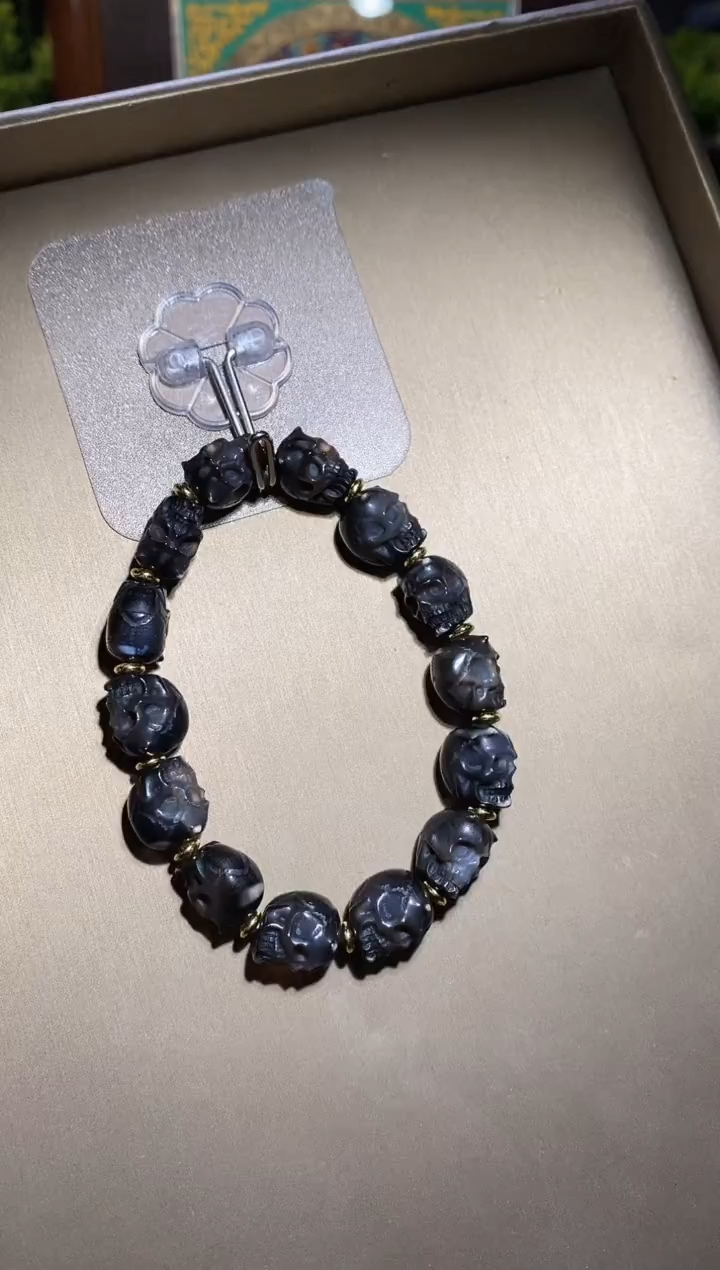 【闪购商品】玛瑙/玉髓颈饰未镶嵌X09765呆呆手串