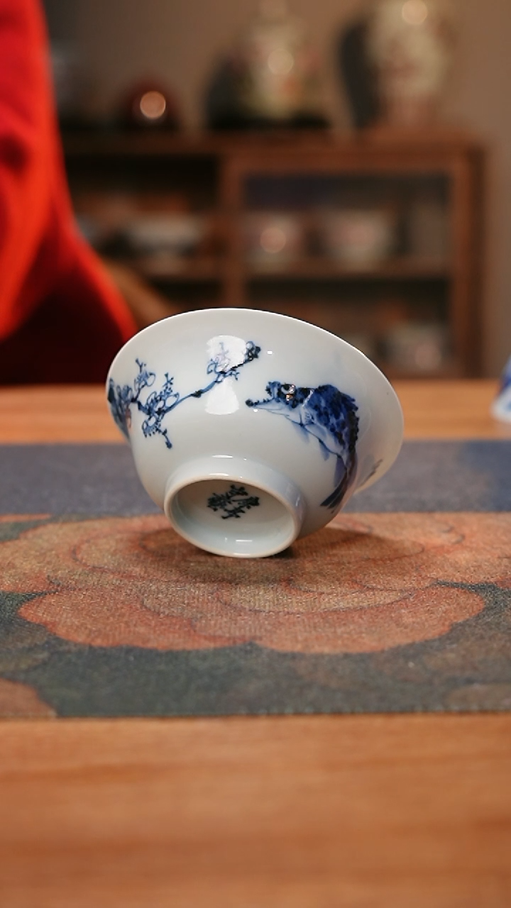 【闪购商品】康亭守艺有余系列：鳜鱼梅花薄胎杯