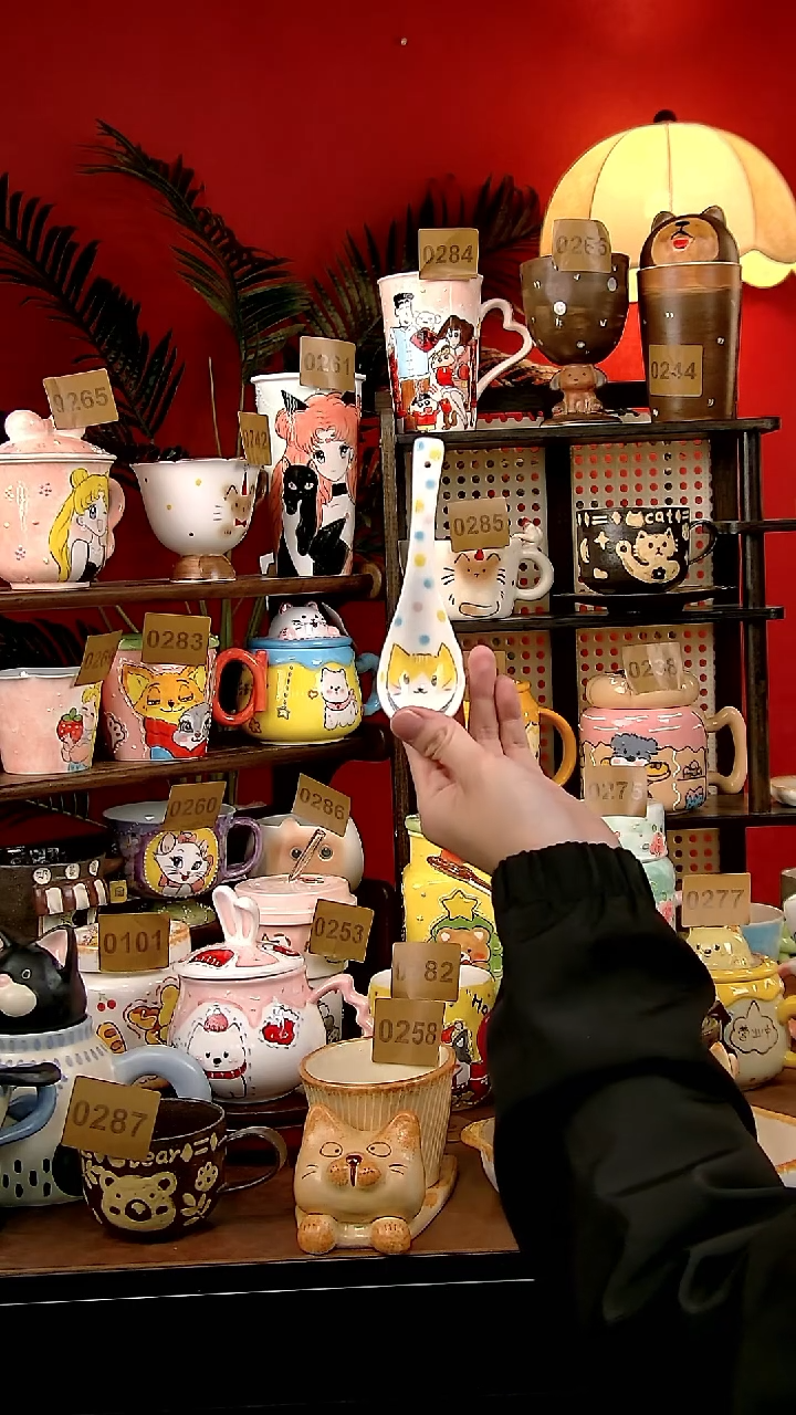 其他瓷DIY景德镇创意手工陶瓷卡通风勺子