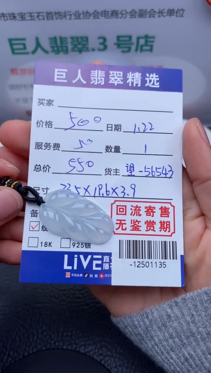 【闪购商品】翡翠颈饰未镶嵌多人-12501135