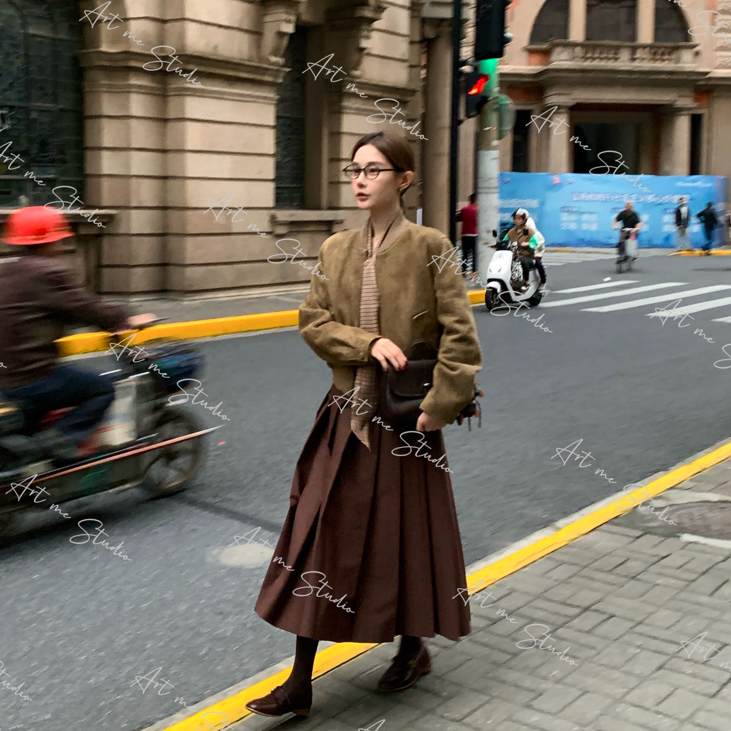 典藏传承系列高智纯胎牛皮限量无臃肿夹克外套w24381