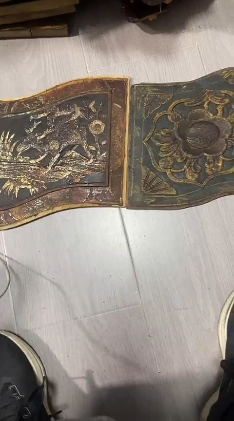 【闪购商品】香榧木2个孤品木雕30