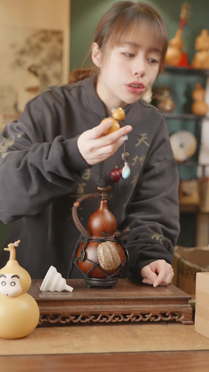 【闪购商品】29号精品天然大漆工艺防渗内胆酒葫芦~