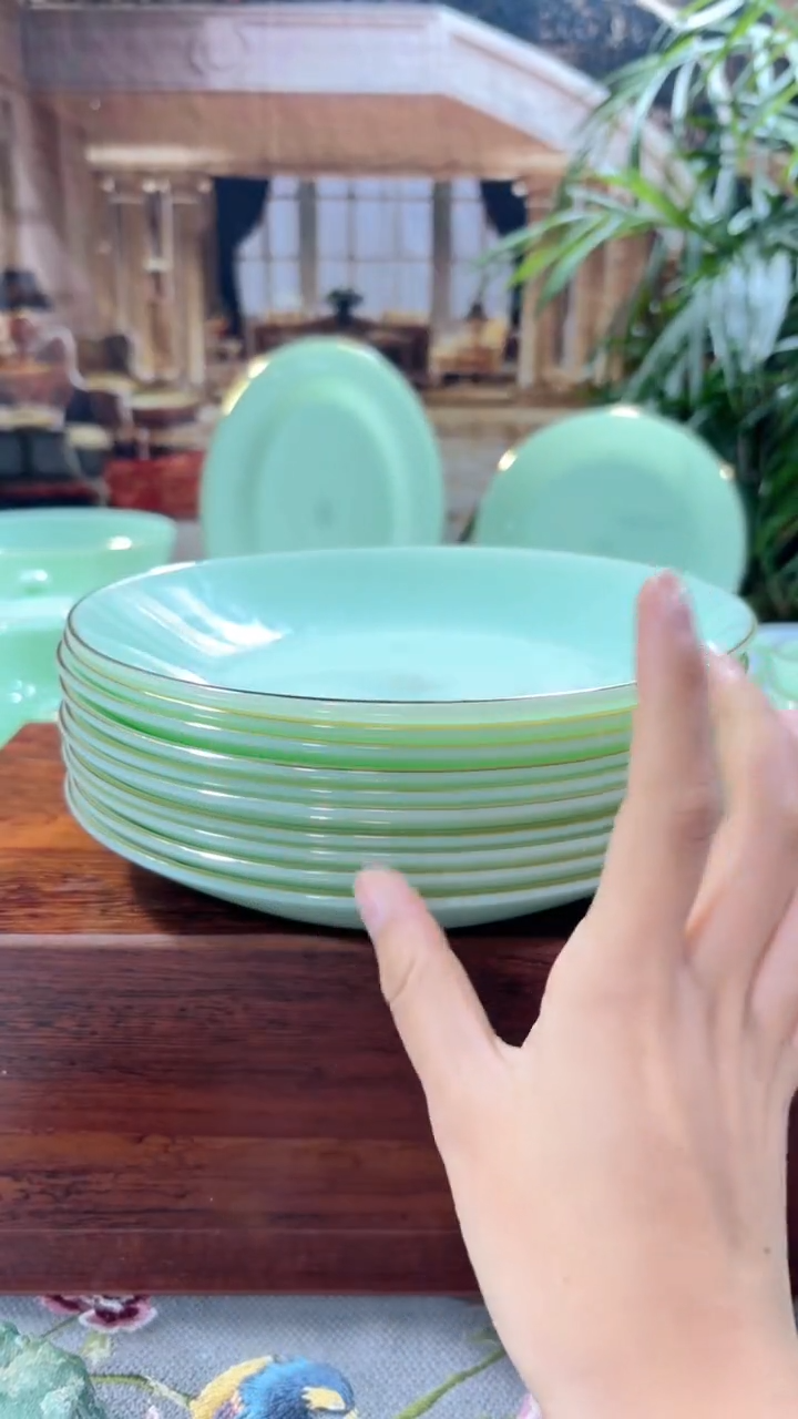 【闪购商品】...8英寸深盘10个  玉瓷【贝美】