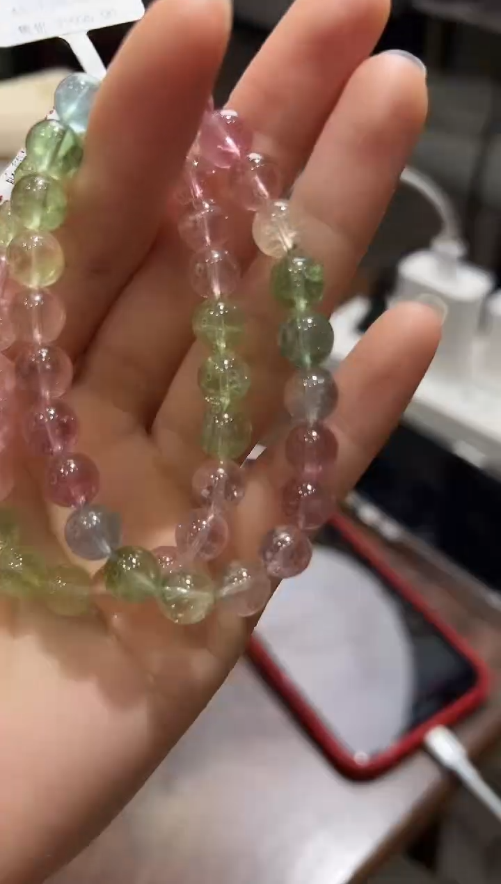 【闪购商品】碧玺手串未镶嵌XL2056碧玺多样性发其一