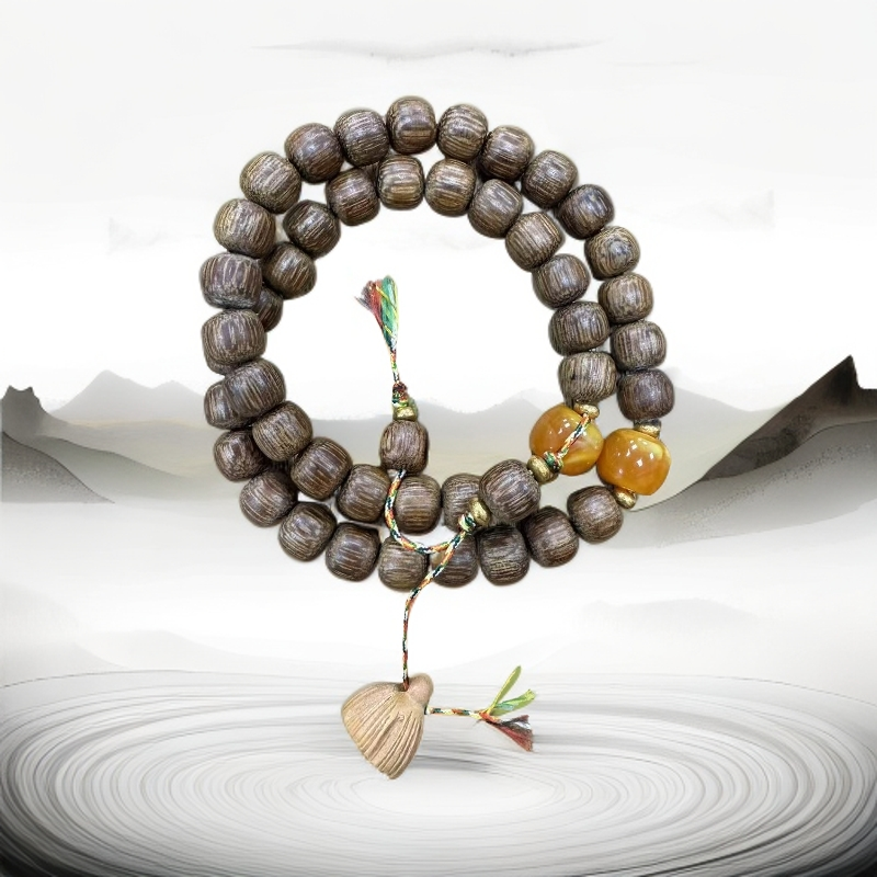 A676越南沉香木串8mm