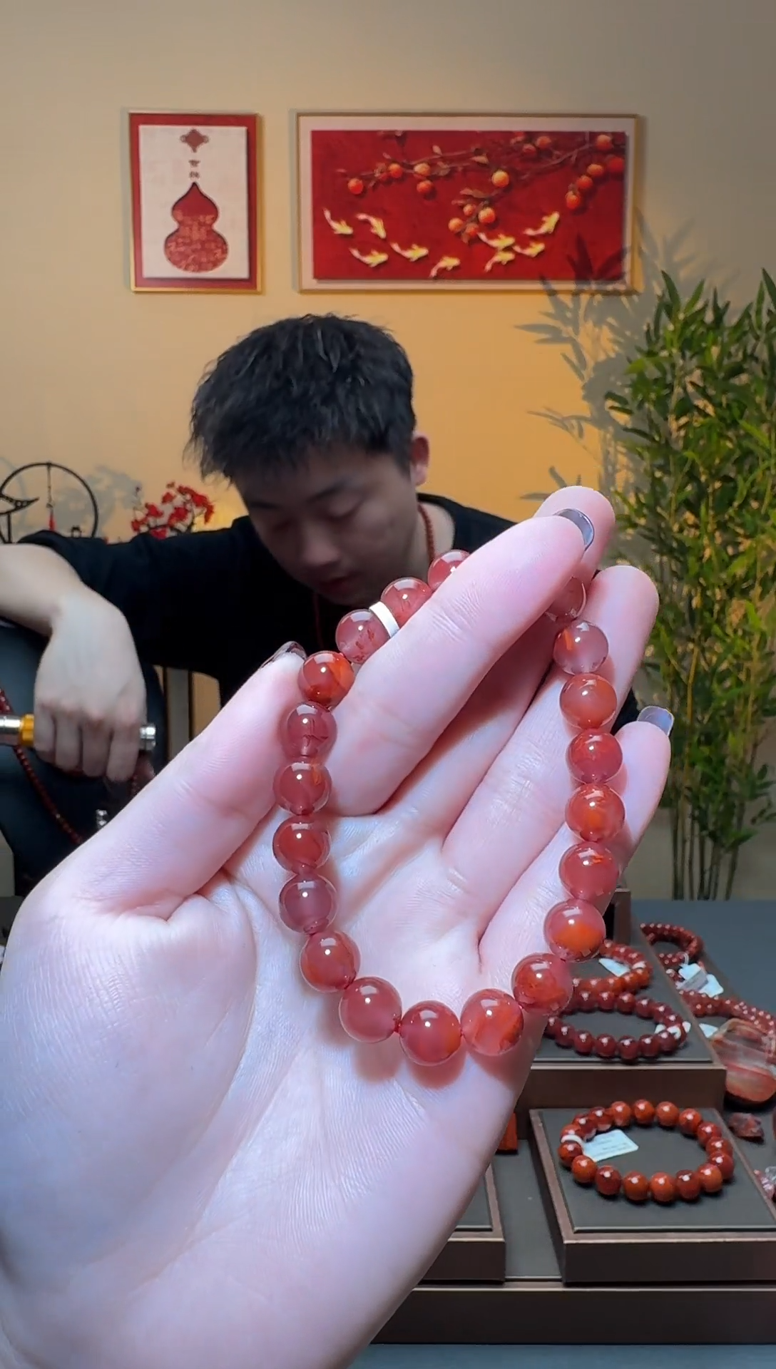【闪购商品】南红玛瑙手串未镶嵌一条约9mm 多样性发货