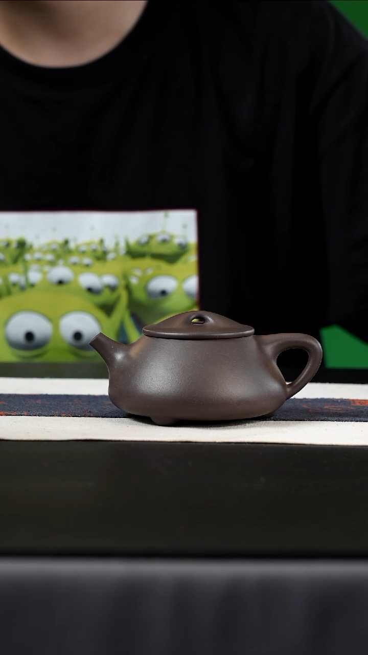 茶壶紫砂大水谭天青，260cc