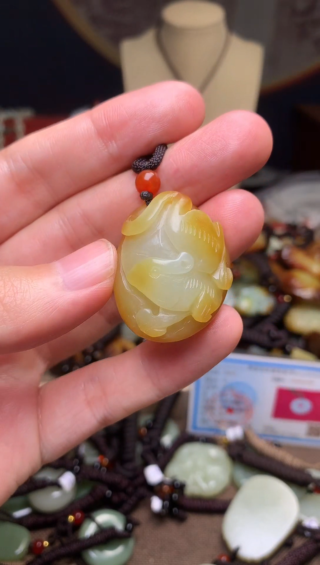 颈饰未镶嵌和田玉新疆料青海料清水和田玉吊坠