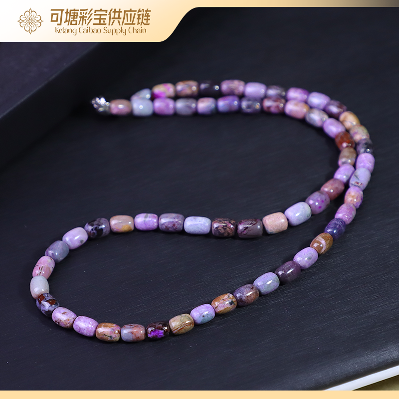 南非舒俱来 18K金 B+级泥地多宝桶珠项链KTCB-4425-2/多样性发一