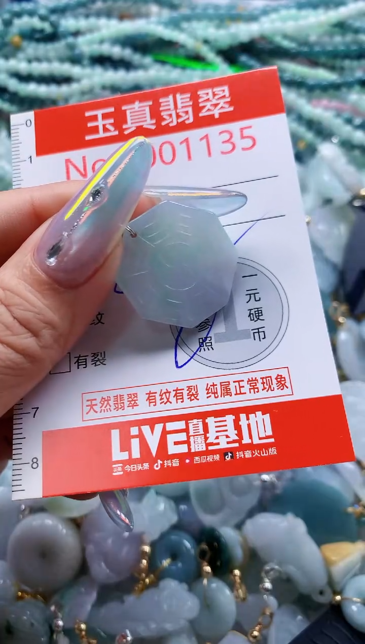 翡翠未镶嵌吊坠(不含链)1135