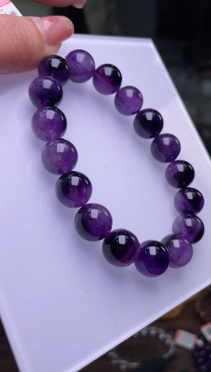 【闪购商品】水晶手链12.5±/863未镶嵌紫超