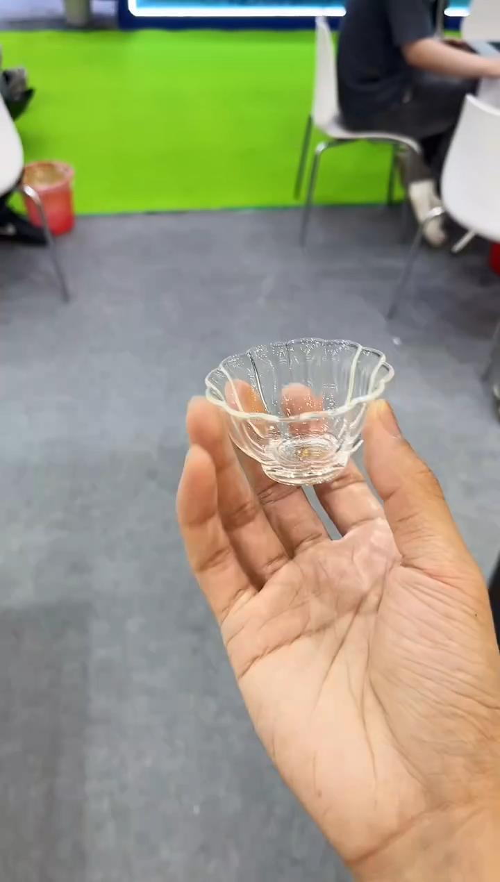 花瓣品杯单只晶焱金标
