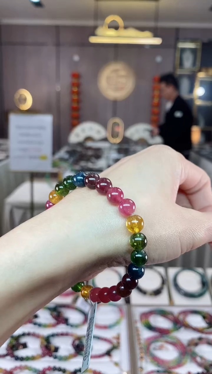 【闪购商品】碧玺单圈手串7mm+未镶嵌（多样性发一条）hon