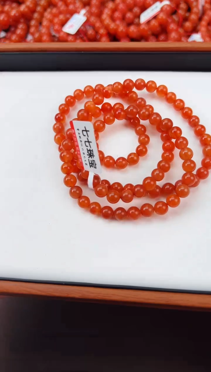 【闪购商品】南红玛瑙长串未镶嵌冰红长串 卡6+