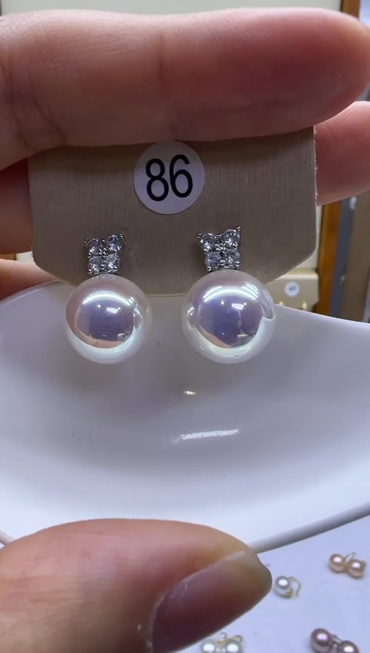 未镶嵌耳饰淡水珍珠86