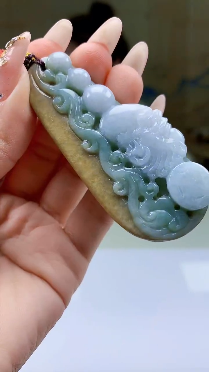 【闪购商品】定制翡翠未镶嵌4902ty-毛货挂件113