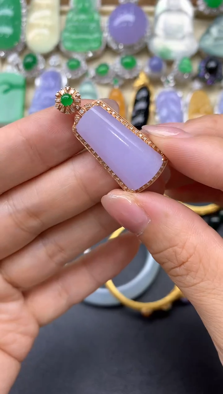 【闪购商品】翡翠颈饰18K金镶嵌452-中国好珍宝