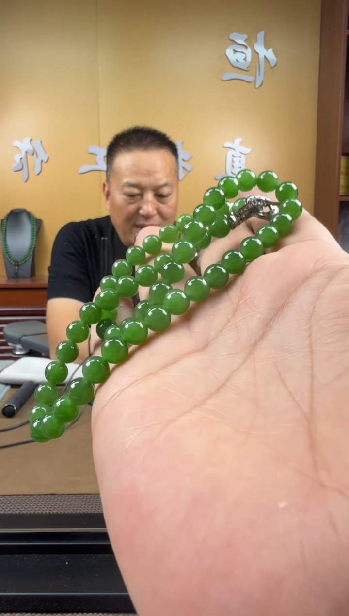 颈饰未镶嵌和田玉项链7-8mm