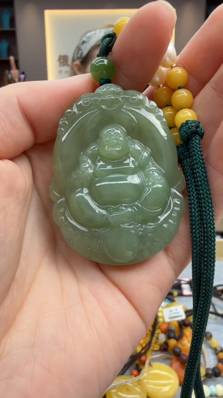 和田玉未镶嵌颈饰197秒拍号   假一赔三