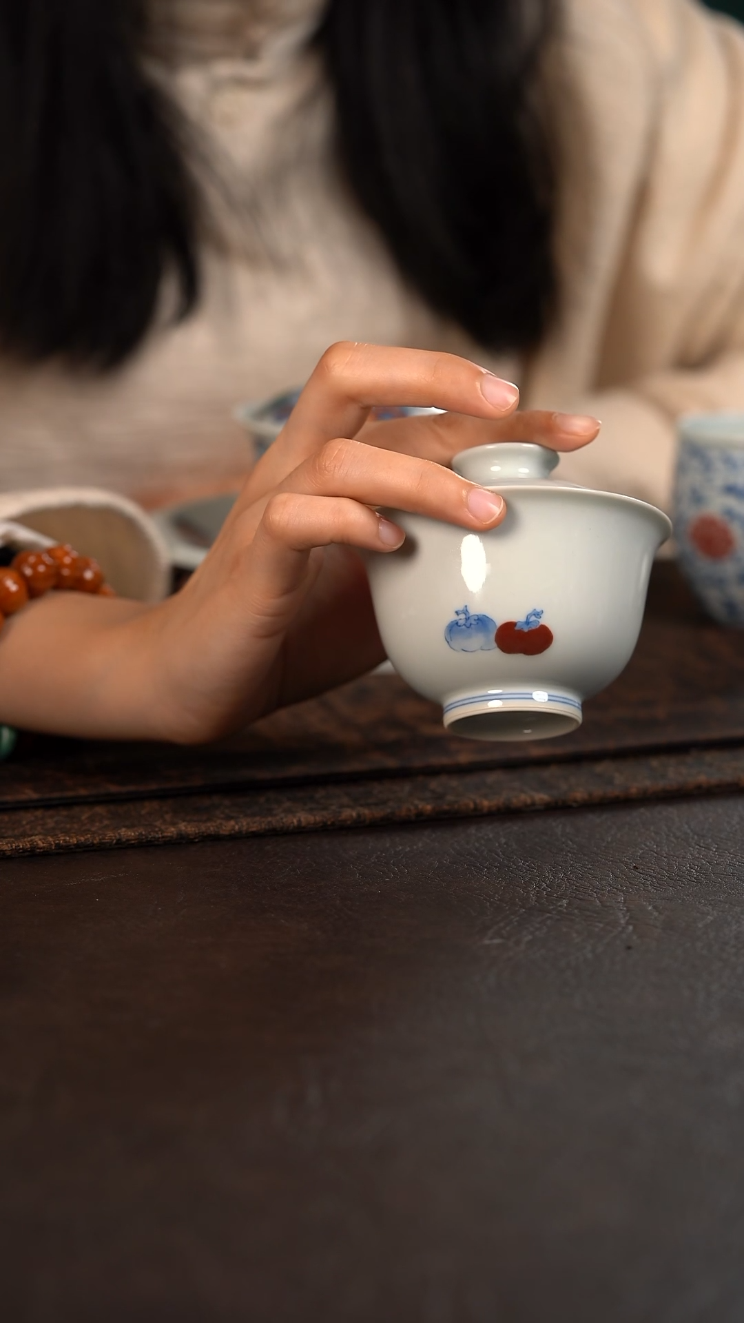 【闪购商品】杯聚澜堂事事如意大盖碗