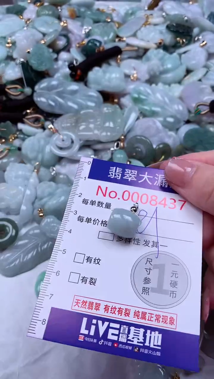 颈饰未镶嵌翡翠8437